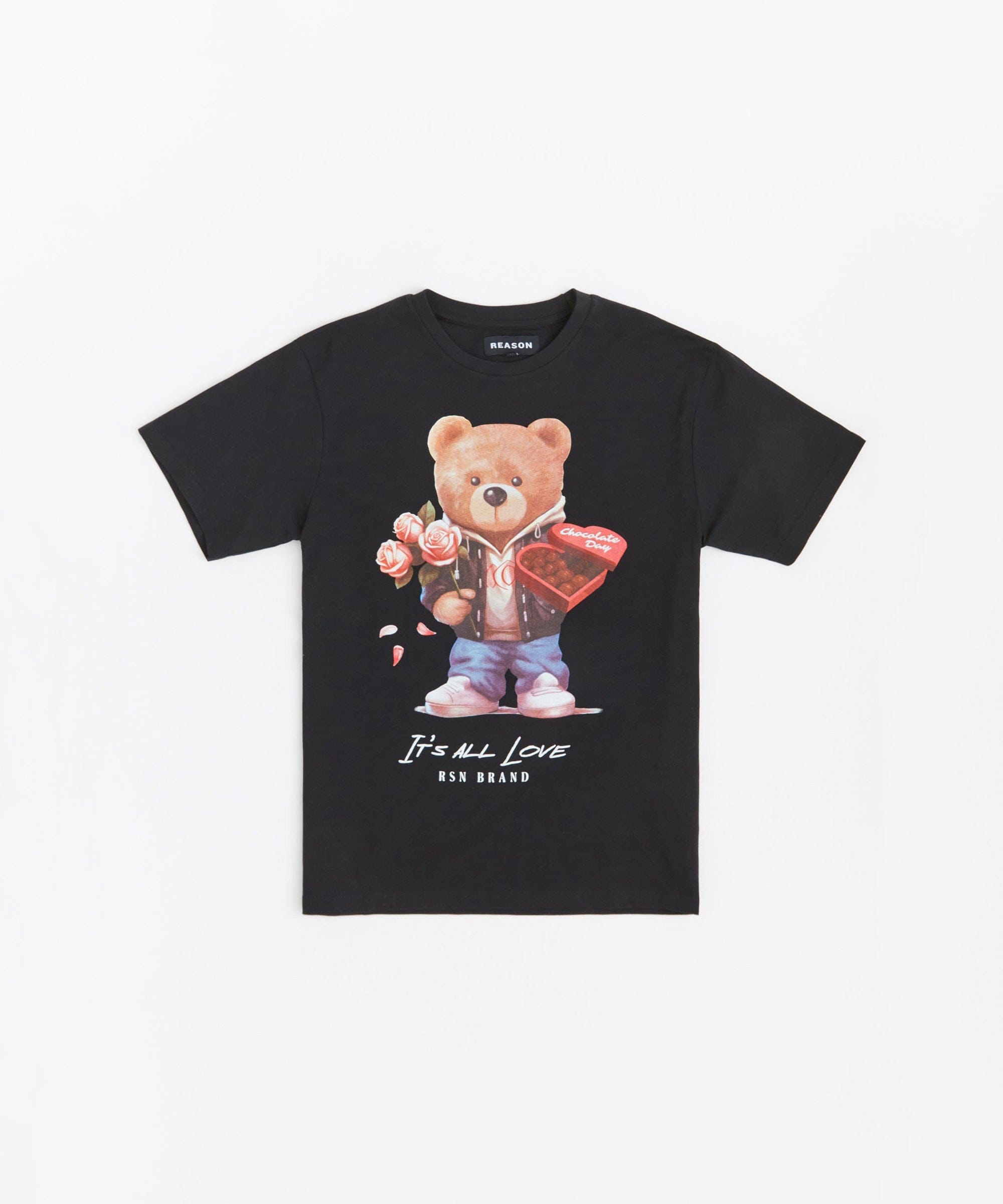 Kids Teddy Short Sleeve Tee - Black