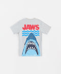 Jaws Deep Water Graphic Short Sleeve Tee - Light Blue