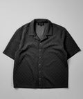 Jacquard Knit Shirt - Black