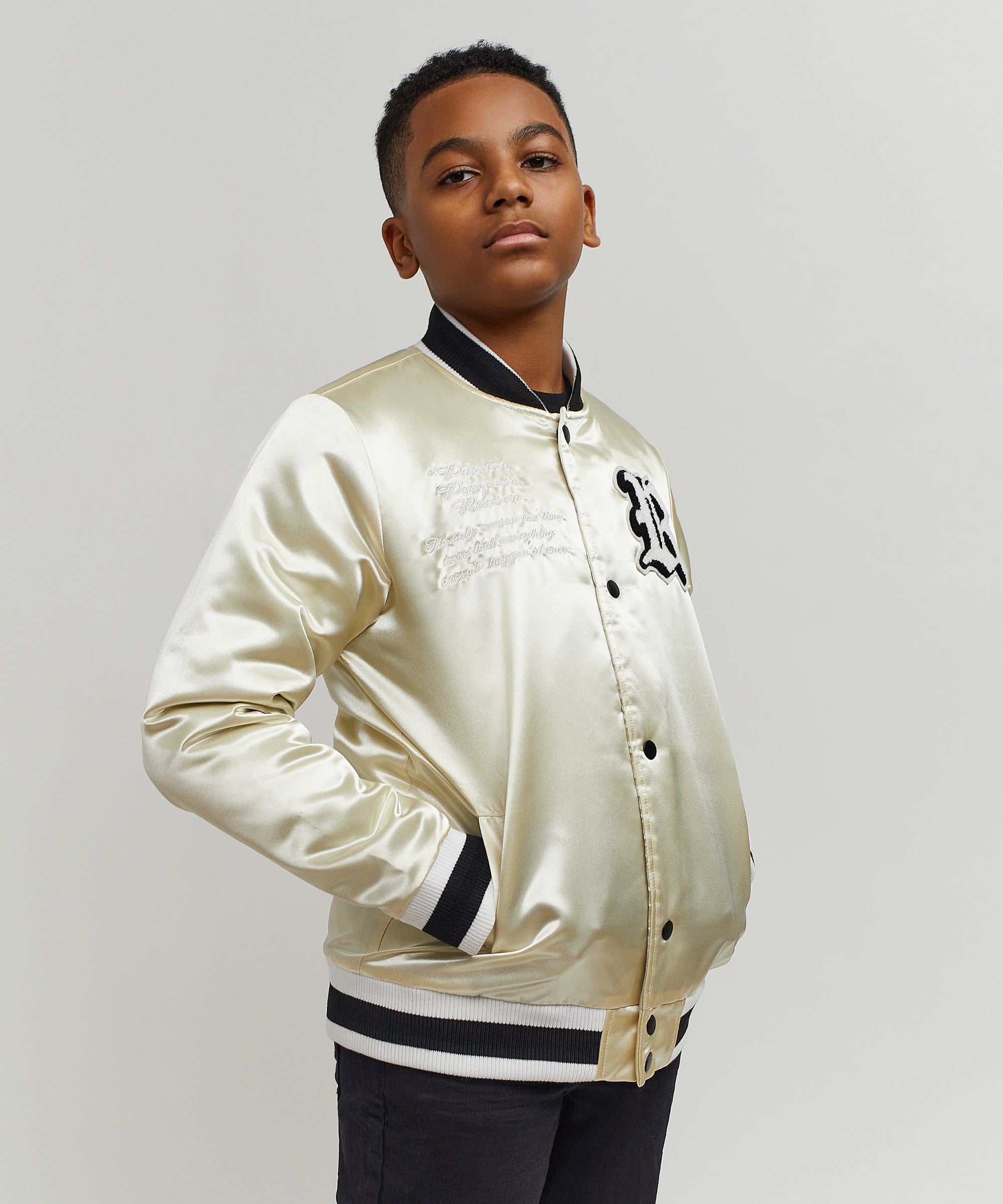 Kids Ply Hard Satin Jacket