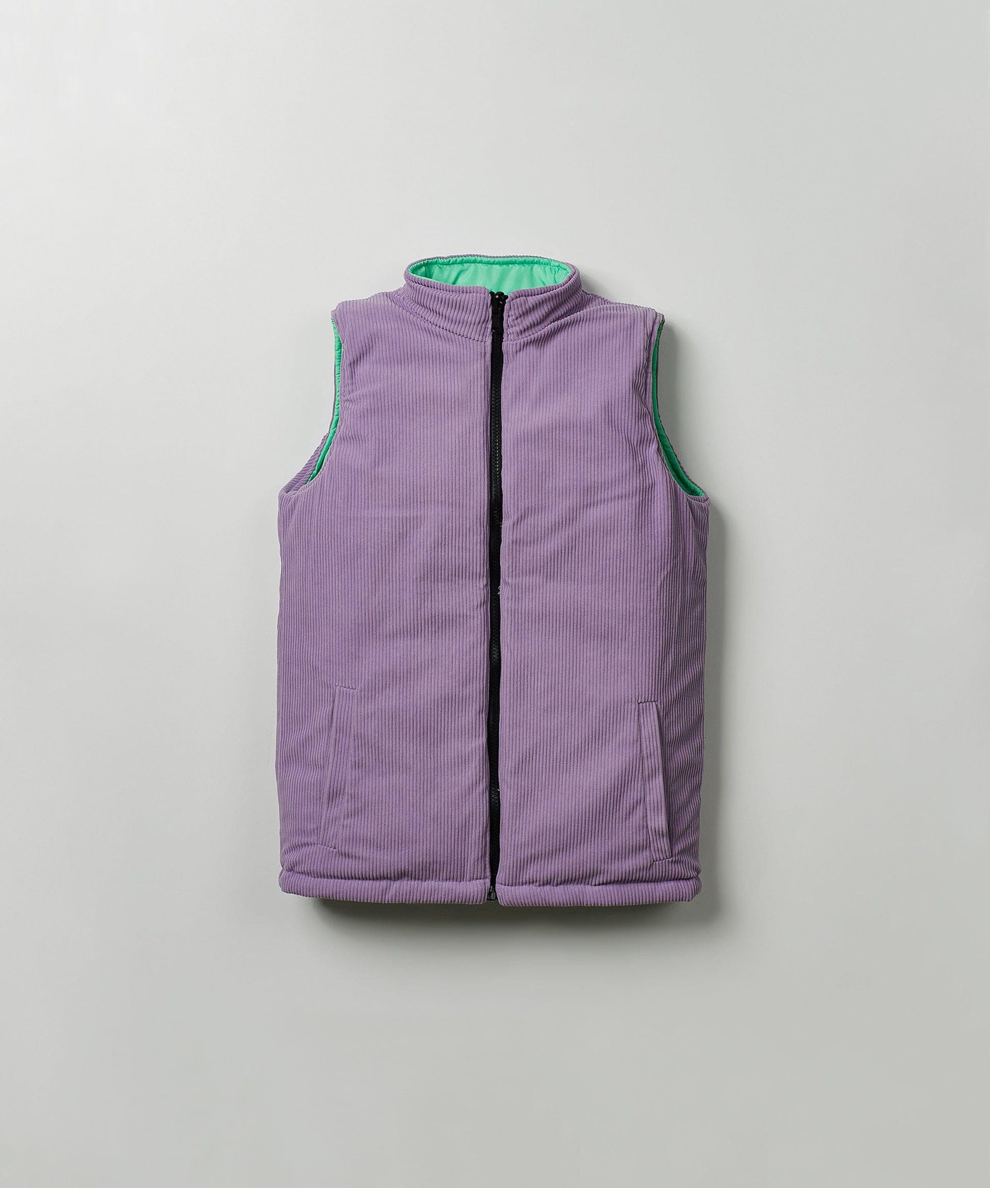 Fresh Start Kid's Reversible Puffer Vest - Sage