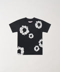 Floral Wreath Women's Short Sleeve Tee - Black
