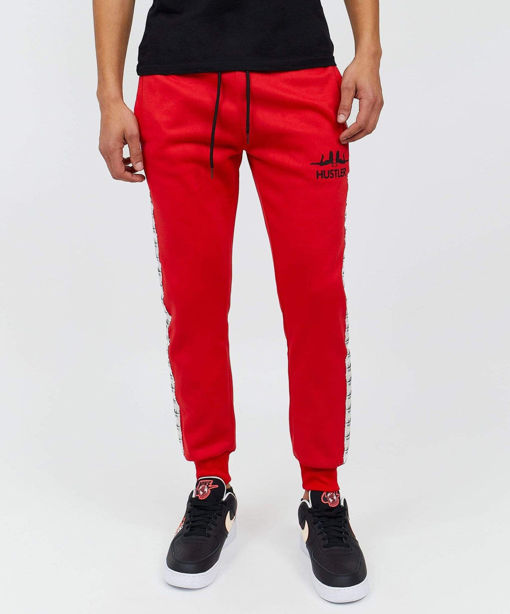 Hustler Girl Logo Joggers - Red