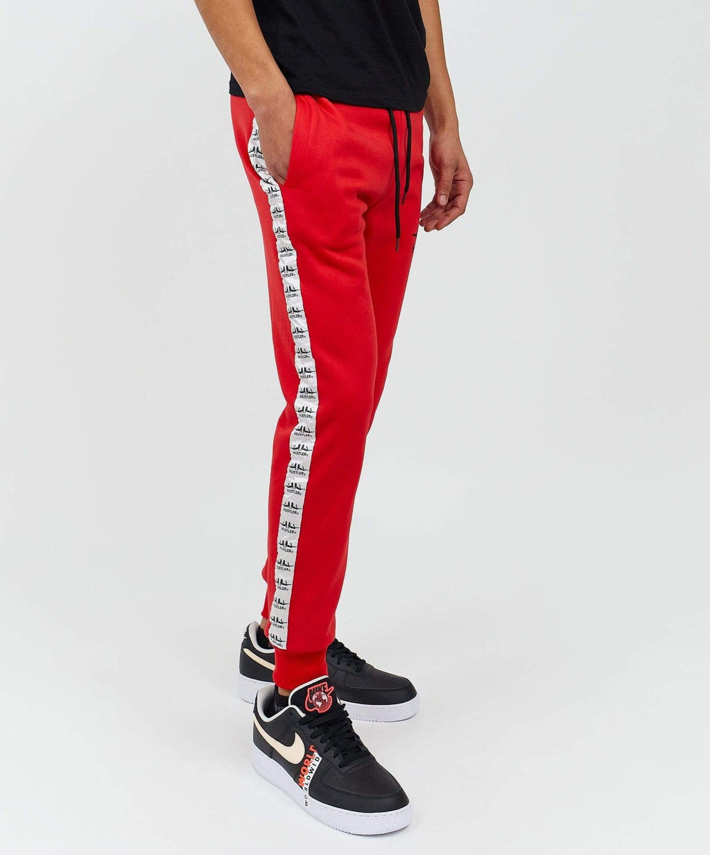 Hustler Girl Logo Joggers - Red