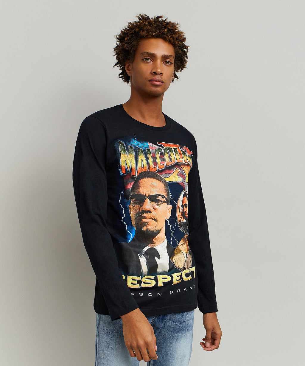 Malcolm X Respect Ls Tee