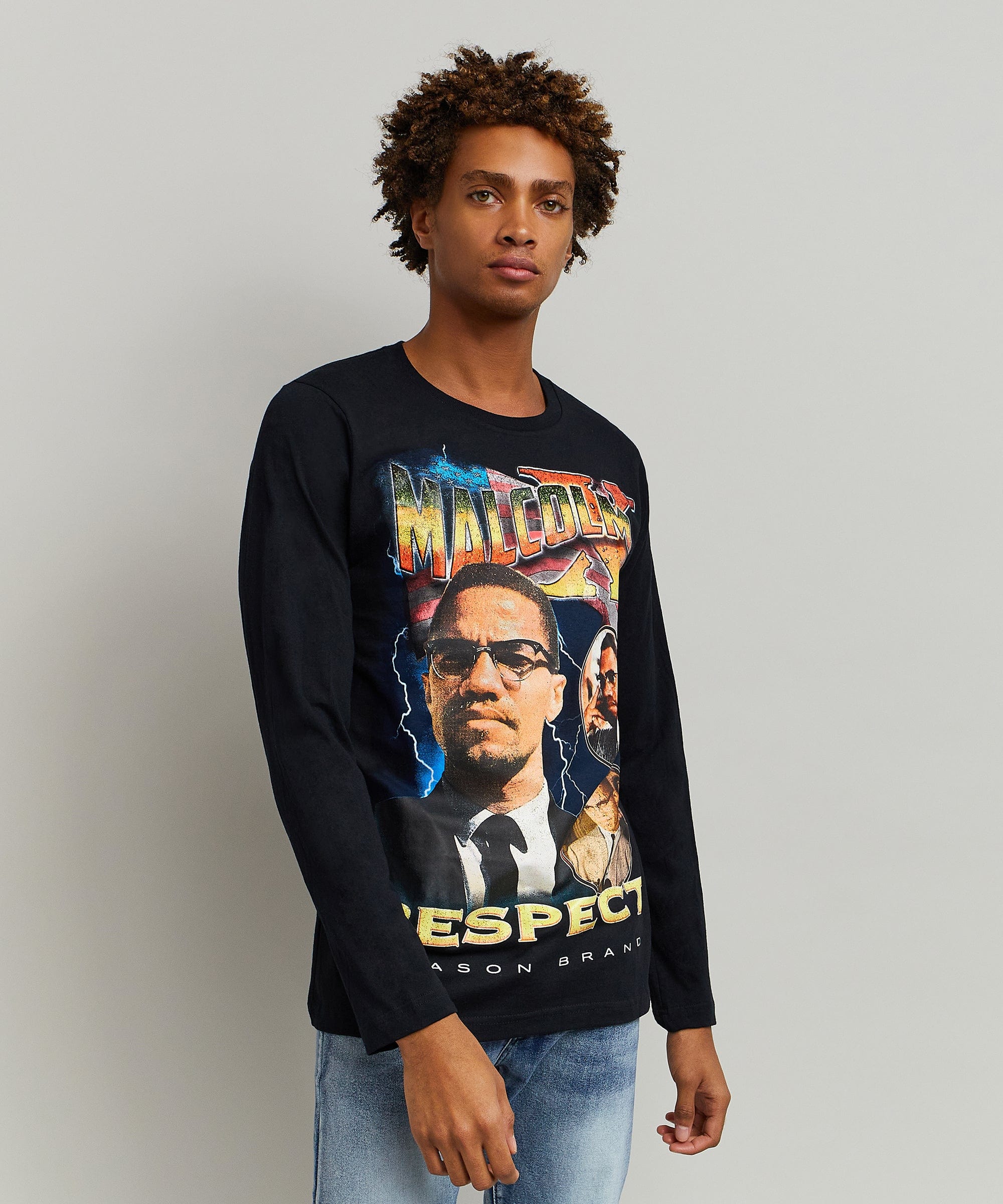 Malcolm X Respect Ls Tee