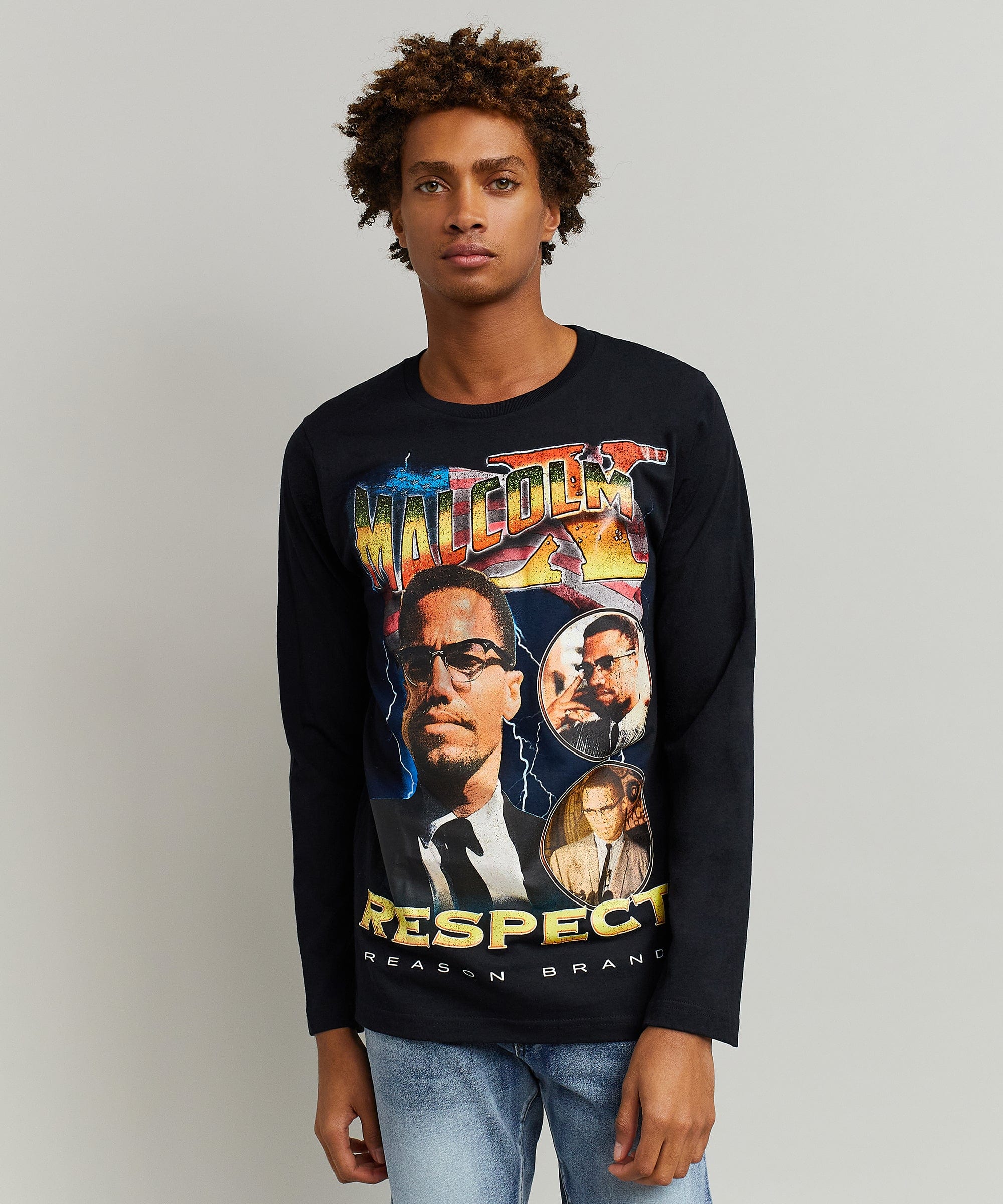 Malcolm X Respect Ls Tee