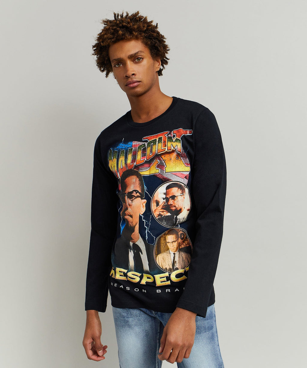 Malcolm X Respect Ls Tee