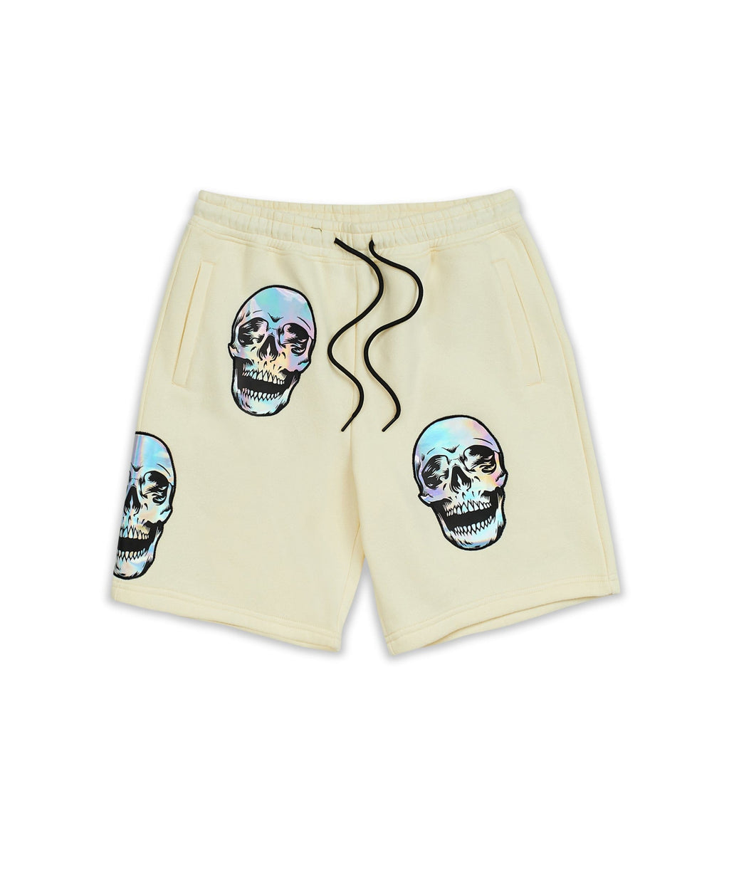 Holographic Skull Shorts