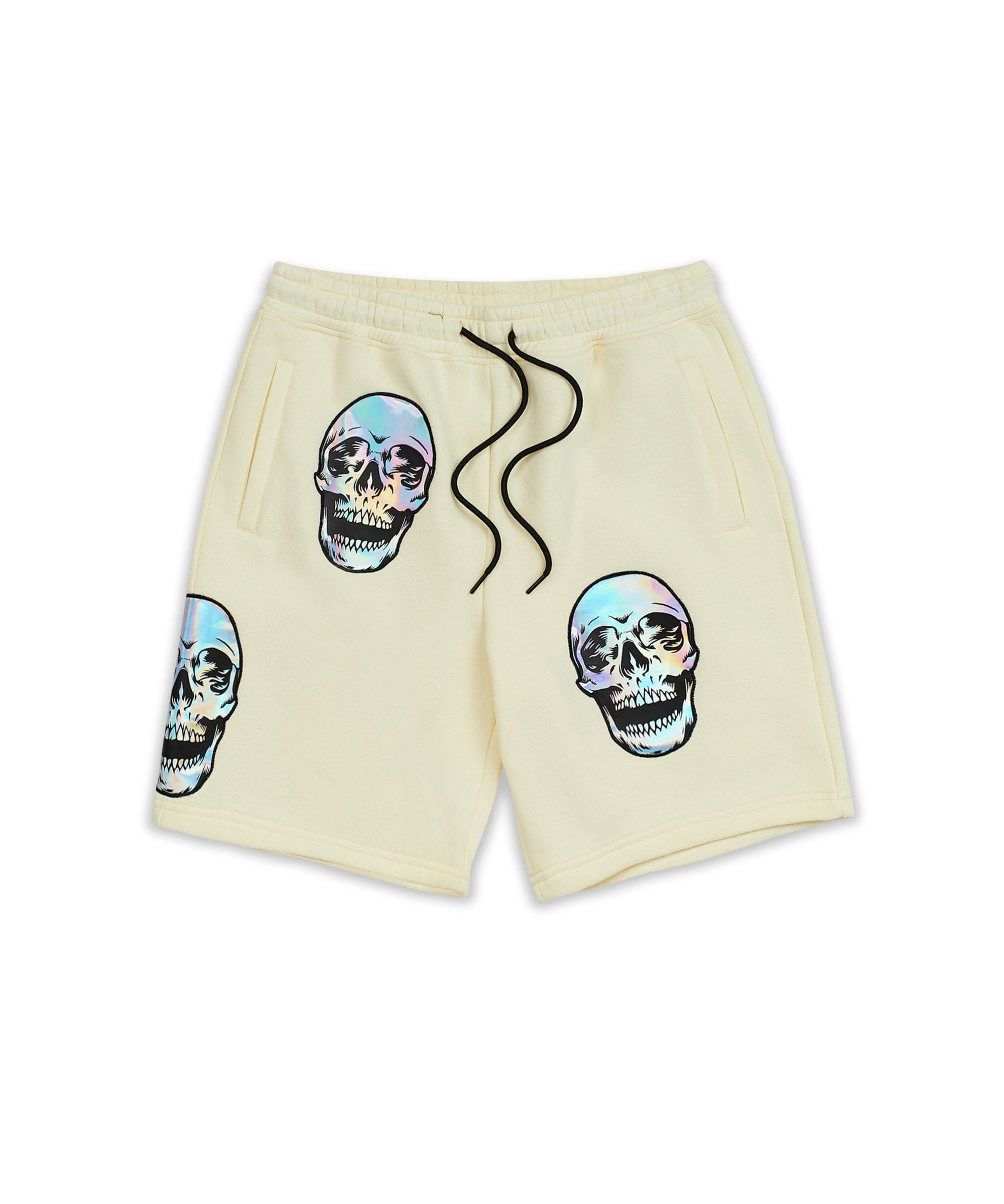 Holographic Skull Shorts