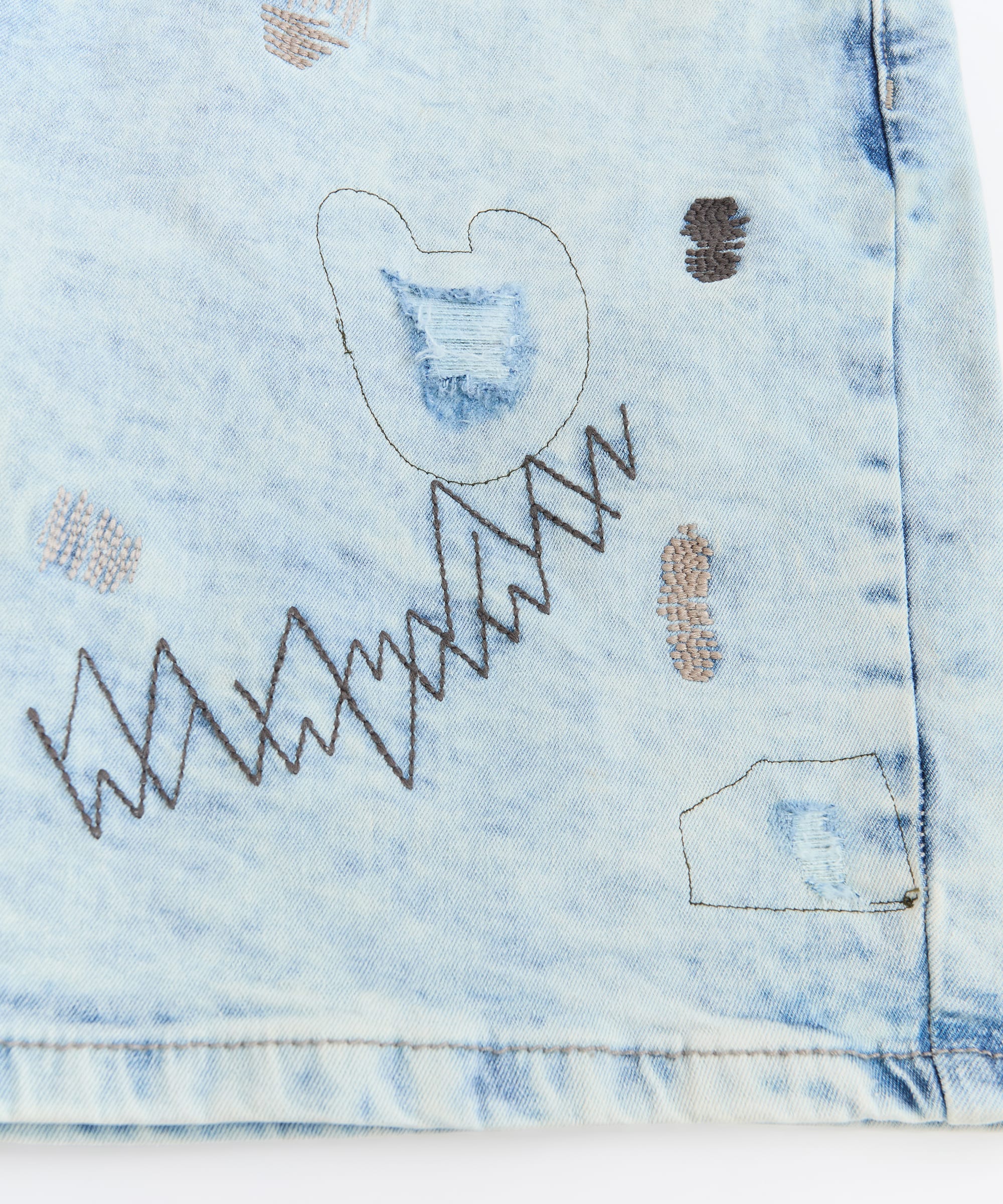 K'Andre Denim Short - Light Blue