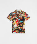 King Of Kings Button Down Short Sleeve Shirt - Multicolor