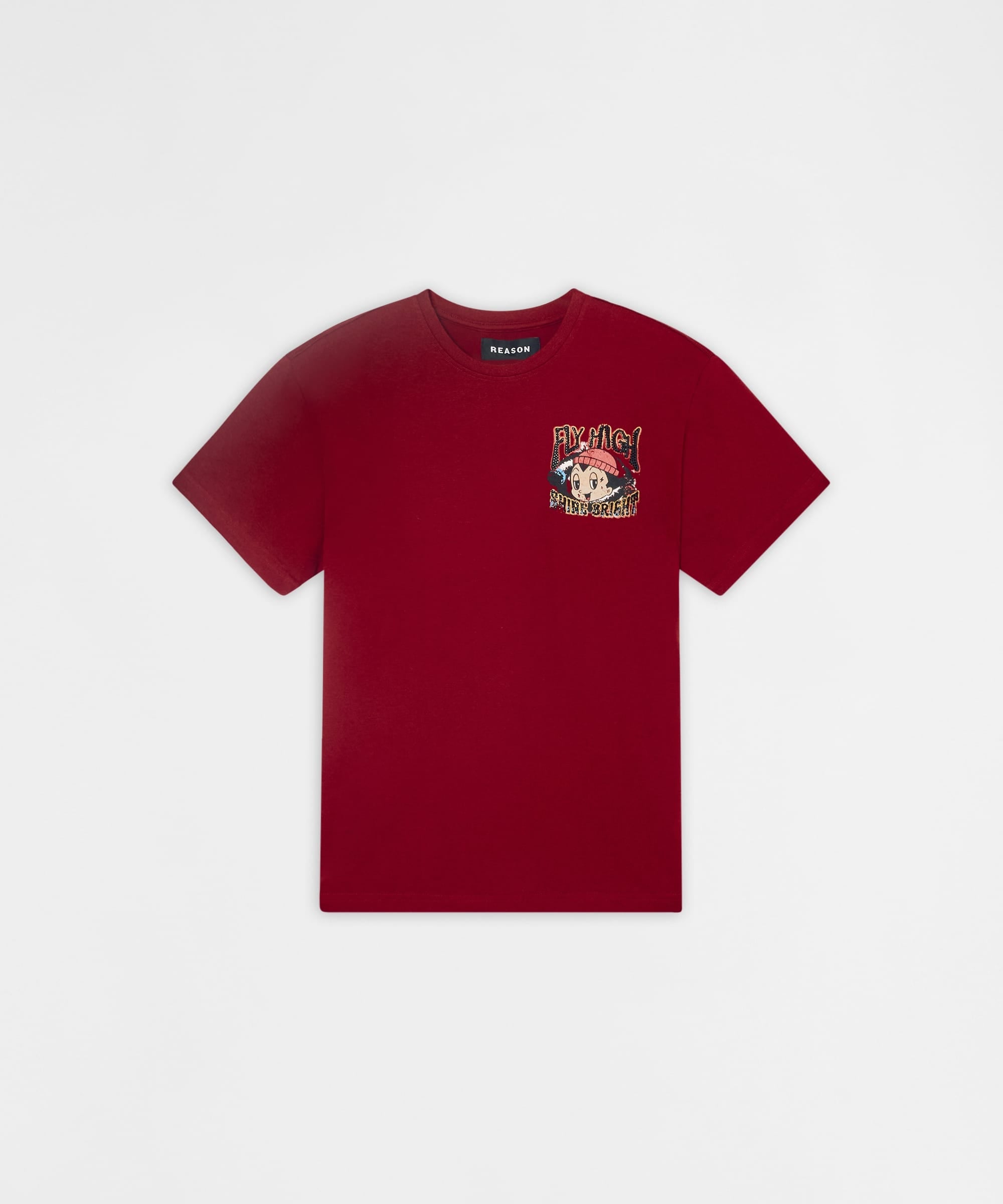 Fly High Shine Bright Graphic Short Sleeve Tee - Mauve