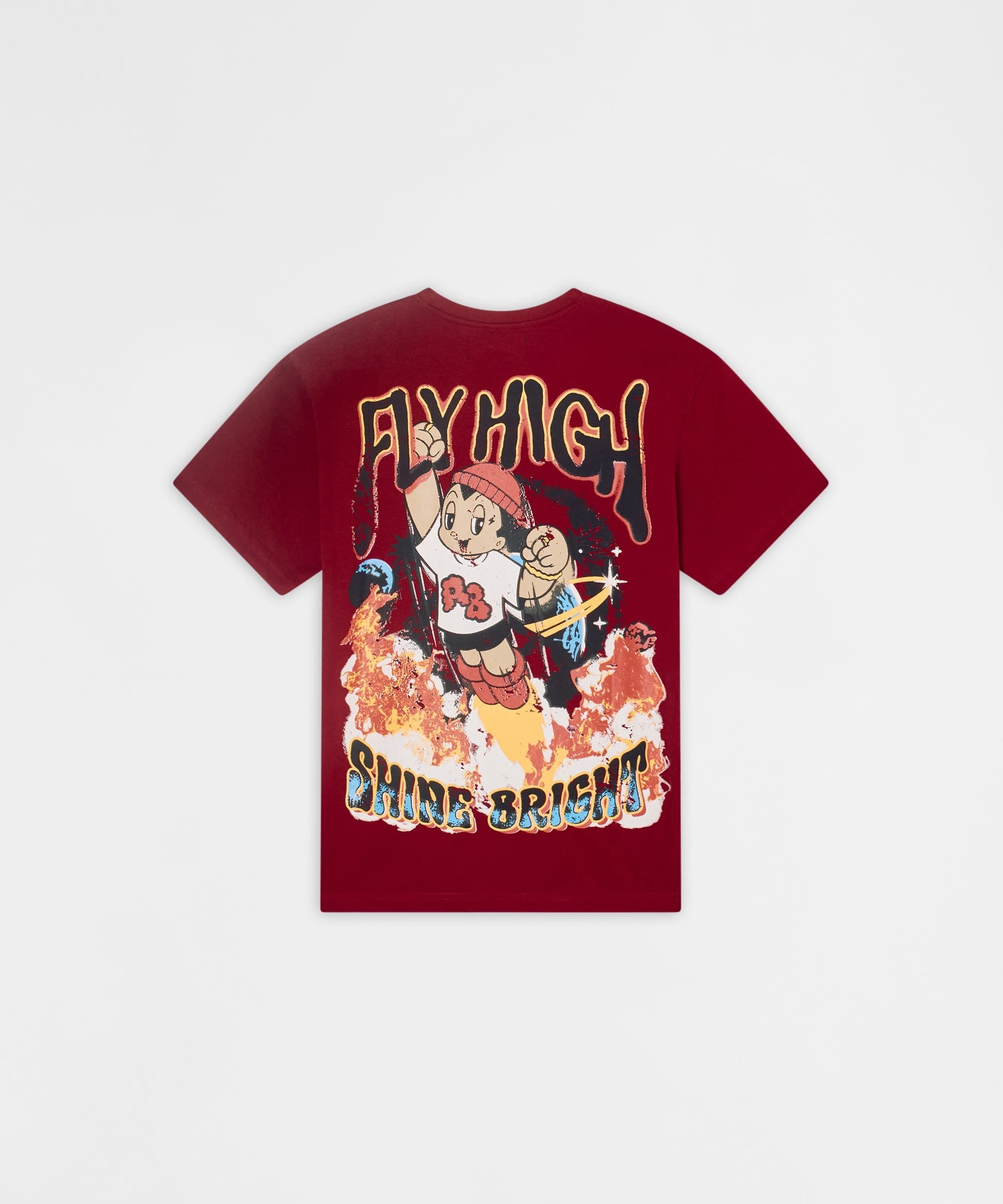 Fly High Shine Bright Graphic Short Sleeve Tee - Mauve