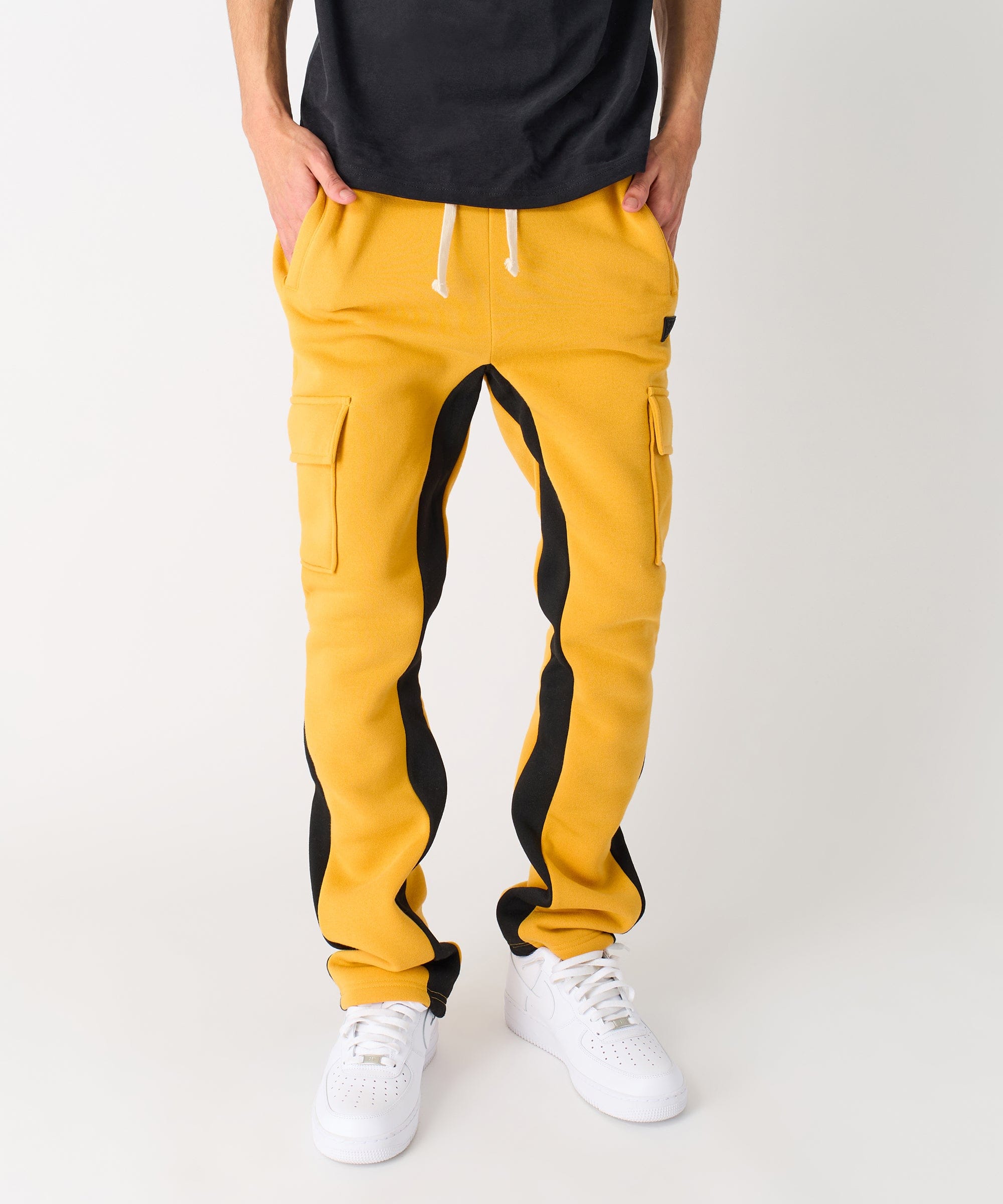 Flare Stacked Fleece Sweatpants - Timber