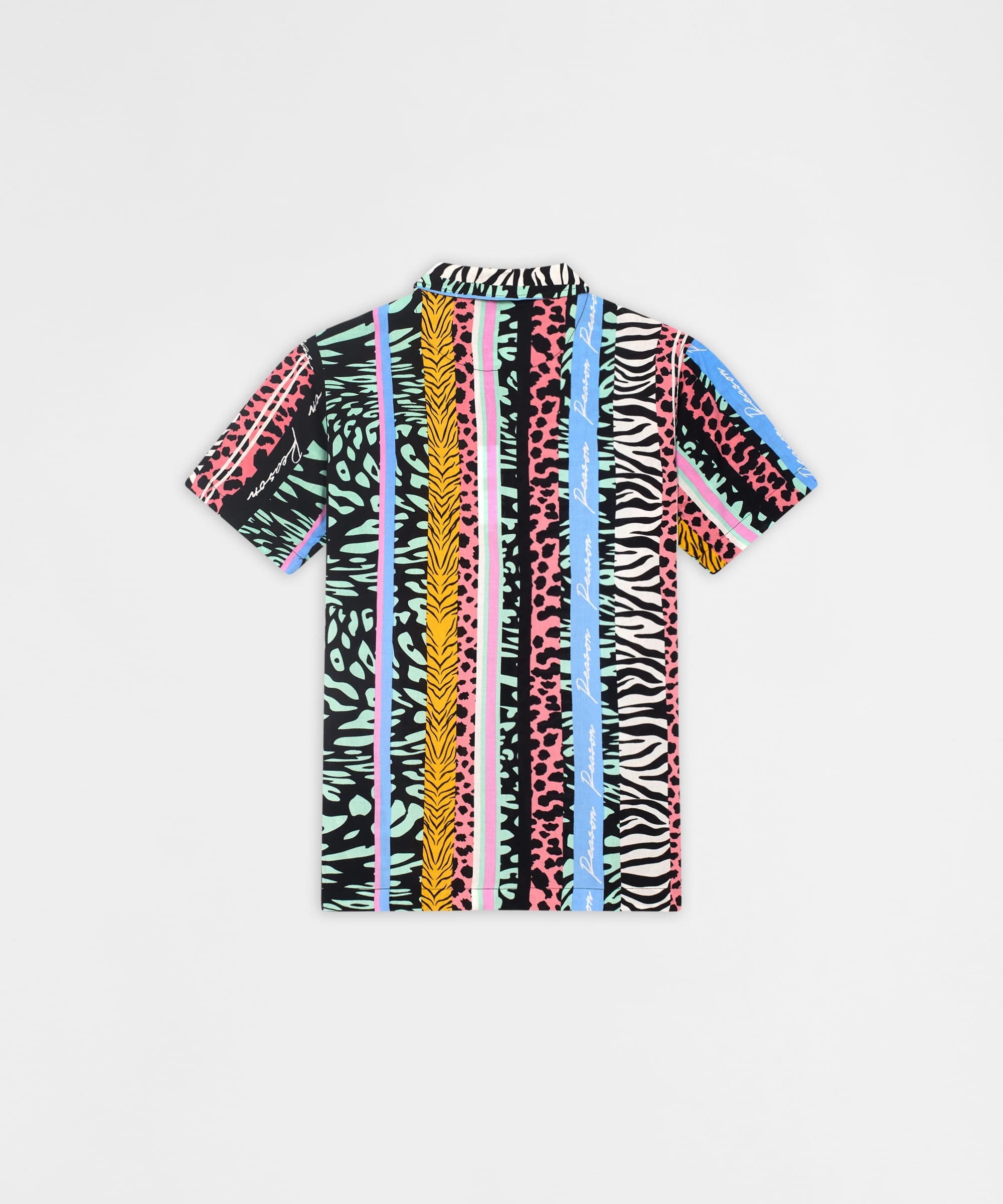Jungle Fever Button Down Short Sleeve Shirt - Multicolor