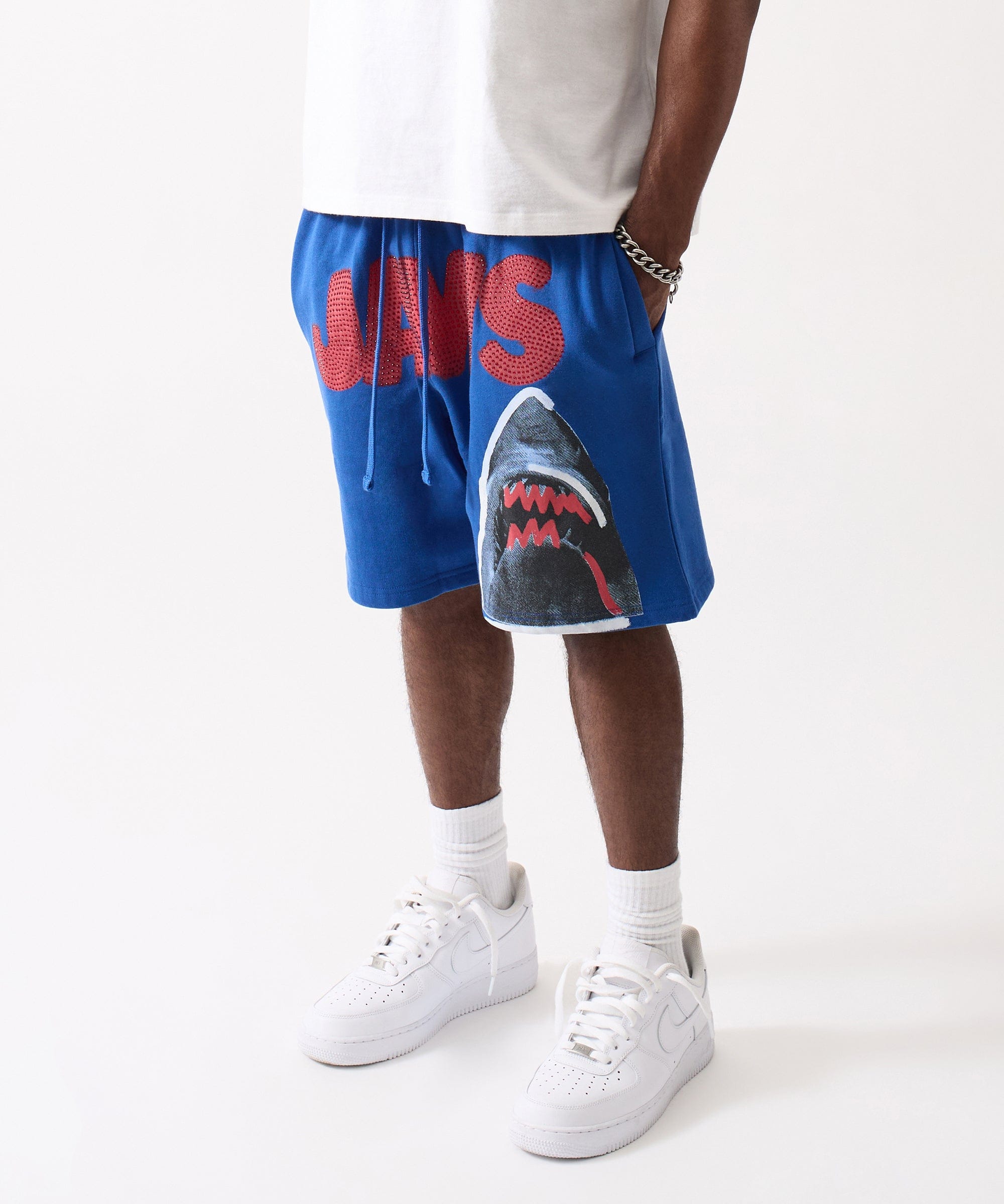 Jaws Fleece Short - Blue